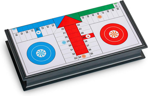 Set 9.75 Inches Ludo Magnetic Folding Travel Board Game