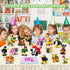 HOGOKIDS Party Favors for Kids, 30 Kinds of Animals Building Block Toy 20 Pack, Birthday Gift for Ages 4-12