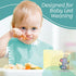 LittleWhispers Baby Silicone Spoons - Self Feeding 6 Months, Infant, Toddler & Kid Friendly Utensils, 4 Pack