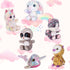 7" 6 My OLi Adorable Stuffed Animals Bulk - Pcs Fairy Tale Plush Toys (Sloth, Unicorn, Rabbit, Narwhal, Owl, Cat)