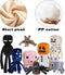 8Pack Game Plush Snow Golem, Enderman, Baby Wolf, Baby Pig, Spider, Bat, Skeleton Shooter, Squid Stuffed Animals Toys,