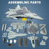 1:72 SU-57 (31 Scale Fighter Jet Quick Build Model Kit Plastic Millitary Jet Toy Plane Assembly Aircraft Model
