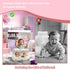3-36 Inflatable Baby Seat for Babies Months, Baby Chair with Fence & Built in Air Pump, Blow Up Floor Baby Seat