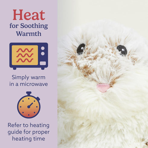 warmies Junior Microwavable & Weighted Stuffed Animals, Hamster - Heated Stuffed Animal Plushie for Warmth & Comfort