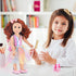 ZITA ELEMENT 18 Inch American Doll with Clothes and Accessories, Rainbow Dress, Bow, Bag, Shoes, Hairpin, Necklace