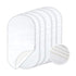 TILLYOU 6 Pack Waterproof Changing Pad Liners, 100% Cotton Reusable Cloth Diaper Liners, White