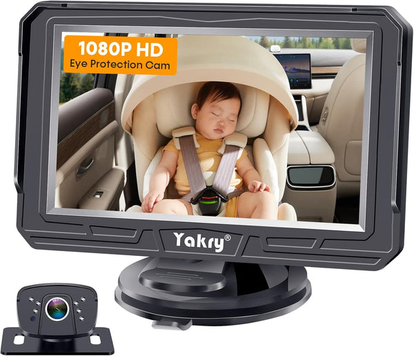 Yakry Baby Car Camera for Backseat - HD 1080P, 170 Wide Angle, Night