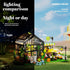 Set 8-12 680pcs Flower House Building with LED, City Street House Flower Shop Building Blocks Toy, Valentine Gift