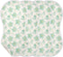 decor gift 4 Pack 22x11in Cotton Newborns Burp Cloths Easy Care Mint Green Flowers Baby Rags for Unisex Babies