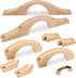 2 Pack Wood Train Track Extension Wooden Train Bridge Track Wooden Railway