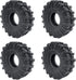 4pcs 1.0inch Rubber Tires, RC Crawler Wheel Tires 62mm for 1/18 TRX4M 1/24 SCX24 AXI90081 Deadbolt C10 B17 Gladiator (C)