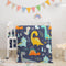 Datura home 3-Piece Crib Bedding Set with Comforter, Sheet & Skirt, Watercolor Butterfly Printed