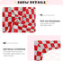Pigsaly 27x39 Inch Crib Sheets Red Gray Checkered Baby Sheet for Standard Crib Mattress Boys Girls Toddler Bed Sheets