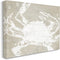 Stupell Industries Muted Ocean Crab Rustic Crustacean Grain Pattern