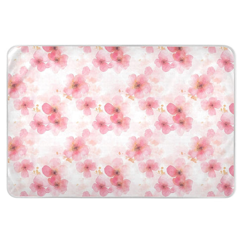 siphylline Watercolor Art Flowers Red Extra Large Resuable Baby Bed Pad Highly Absorbent