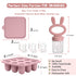 (2 Pack), WAJIAYON Baby Breastmilk Popsicle Molds & Baby Fruit Feeder Baby Food Freezer Tray Storage Containers