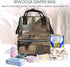 HEBSDFG Backpack Many dogs Prints Changing Bag Baby Diaper Bags for Mom Dad, Waterproof Nappy Rucksack Multifunctional