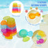 1-3 11PCS 2-4 Baby Bath Toys for Kids Ages Mold Free Bath Toys for Toddlers with Colorful Floating Boats and Spoons
