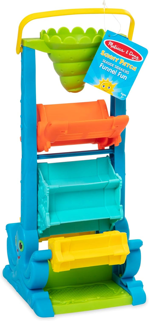 2+ Melissa & Doug Seaside Sidekicks Funnel Fun Sand and Water Toy - Kids Outdoor Toys and Beach Toys for Toddlers