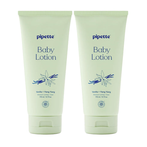Pipette Baby Lotion, Vanilla + Ylang Ylang Scent, 5.7 fl oz (Pack