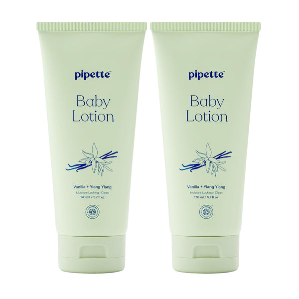 Pipette Baby Lotion, Vanilla + Ylang Ylang Scent, 5.7 fl oz (Pack