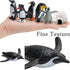 SCAHOW 11PCS Set Penguin Toys, Plastic Arctic Animal Penguin Figures for Kids, Realistic Polar Animals Penguin