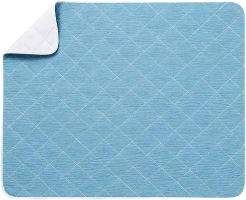 QNZKIOXV Reusable Cotton Top Underpad for Adults,Elderly Bedridden Patients(Blue, 59"*78" ),Washable Waterproof Incontinence
