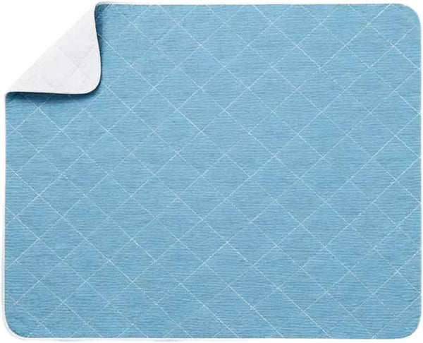 QNZKIOXV Reusable Cotton Top Underpad for Adults,Elderly Bedridden Patients(Blue, 59"*78" ),Washable Waterproof Incontinence