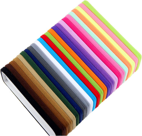 24 pack Nylon Headbands - Nude Super Soft Stretchy for Infant Girl, Toddler, Adult DIY Baby Headbands