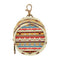 Boho Tribal Aztec Round Pacifier Storage Case with Zipper, Portable Pacifier Case