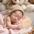 Penitue Wooden New Baby Birth Announcement Plaque, Flower Shape Hello World Sign Newborn Arrival Board Welcome Plaque