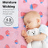 52" 28" Baby Fitted Crib Sheet Soft Microfiber x Crib Mattress Sheet for Girls Breathable Baby Bedding with Strawberry