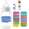 FCQIANKM Personalized Water Bottle Name Bands Custom Baby Bottle Labels for Daycare School