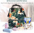 HCBPWVQA Summer Backpack Daypacks Backpack Mommy Tropical Hawaiian Flower Palm Leaves Diaper Bag with Changing Pad