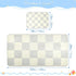 SyXIOP 28" 52" Gray Beige Checker Plaid Cooling Baby Waterproof Crib Mattress Cover x Absorbent Padded Crib for Kids