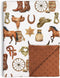 Buerhanerry Western Cowboy Baby Blanket for Boys, Horse Theme Toddler Soft Minky Blanket