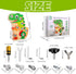 8 2 3 4 5, Liangding Montessori Screw Board Toy Dinosaur for Kids, Wooden Fine Motor Skills Busy Board with Screws