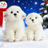 9 inches HollyHOME Maltese Stuffed Animal Realistic Maltese Dog Plush Toy Pet Fluffy Stuffed Puppy Dog Toys Gift