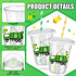 50 12 oz Domensi Pcs Garbage Truck Birthday Party Plastic Cup Garbage Car Thick Clear Cup Truck Mugs Trash Car Birthday