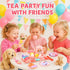 Set 3-8, Lajeje Dog Toys for Kids Plastic Tea Party for Toddlers & Little Girls Ages Puppy-Themed Pretend Play Kitchen