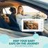 Chuanganzhuo 1080P 5inch 5inch, Baby Car Camera with Advanced Night Vision, AHD IPS Full View Baby Monitor, Carseat