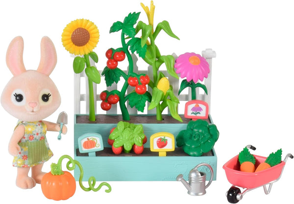 Time to Garden Complete Set with Miniature Doll Figure - 16 Pieces for Ages 3+
