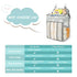 Maliton Hanging Diaper Caddy Organizer, Diaper Stacker for Changing Table, Crib, or Wall Nursery Organization