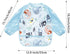(3 Pack 6-36 PandaEar Long Sleeve Bibs| Waterproof Full Sleeve Bib for Baby Infant Toddler Months