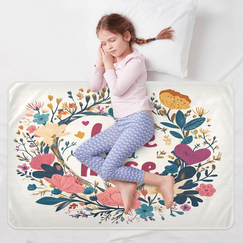 GuoChe Valentines Day Flowers Heart Branch Love You Mose Extra Large Resuable Changing Pad Covers Highly Absorbent