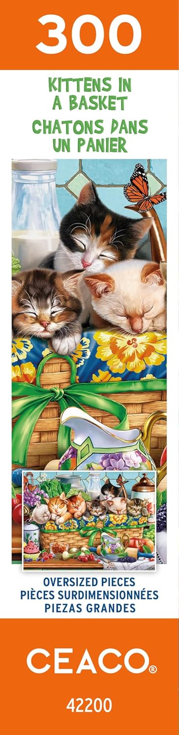 Ceaco - Kittens in a Basket - 300 Piece Jigsaw Puzzle