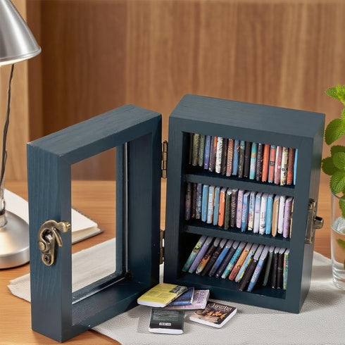 IAIHBBLY 60 Anxiety Bookshelf Mini Books with Pcs Mini Books for Anxiety BookshelfMiniature Dollhouse Books Assorted