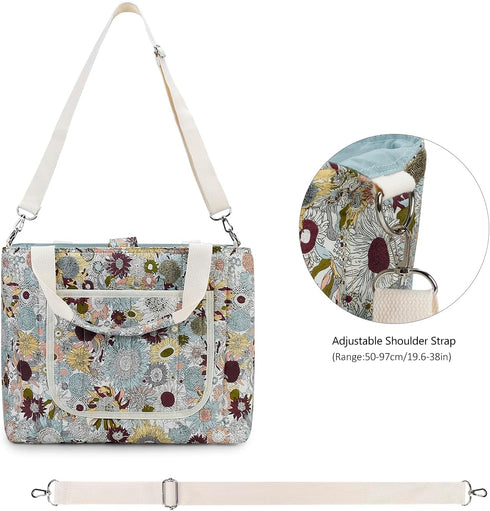 Floral Diaper Bag Tote - Large Capacity for Baby Essentials
