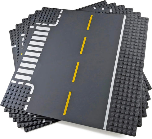 Apostrophe Games Road Baseplate Premium Building Blocks Base Plates Compatible with All