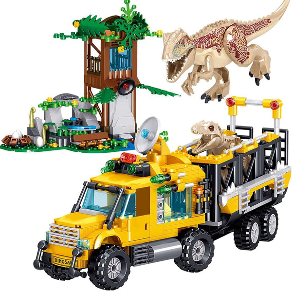 Mesiondy Dinosaurs Building Blocks Set, 546 Pcs Dinosaur Toys for Age 8-14 Years, Dinosaur Park World, Birthday Gifts